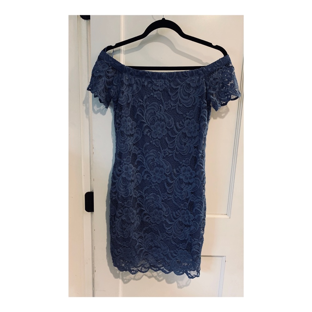 Ambiance blue lace dress
